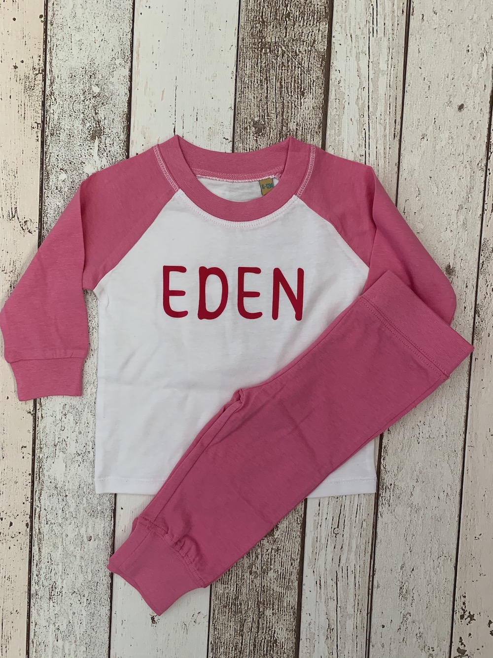 PERSONALISED Childrens Pyjamas – Pink
